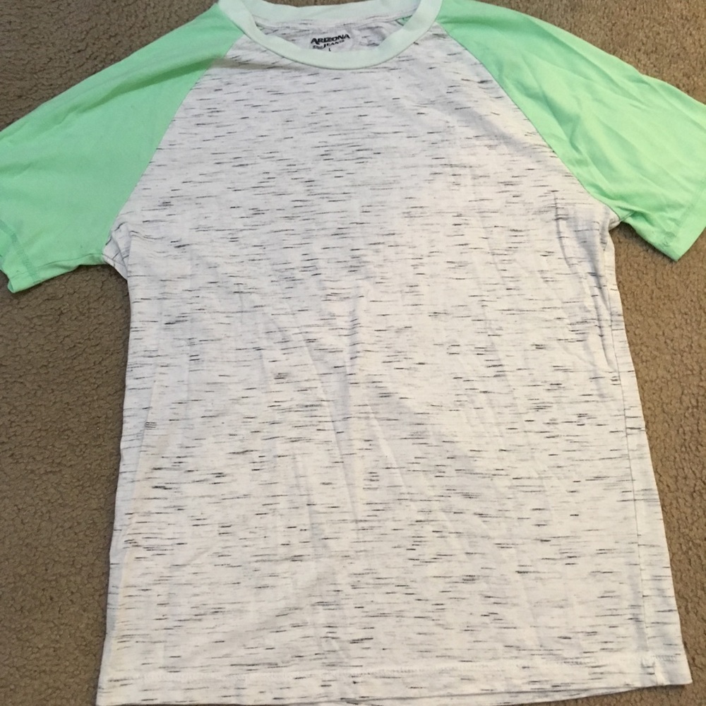 Arizona Jeans green and hazy grey pattern t-shirt